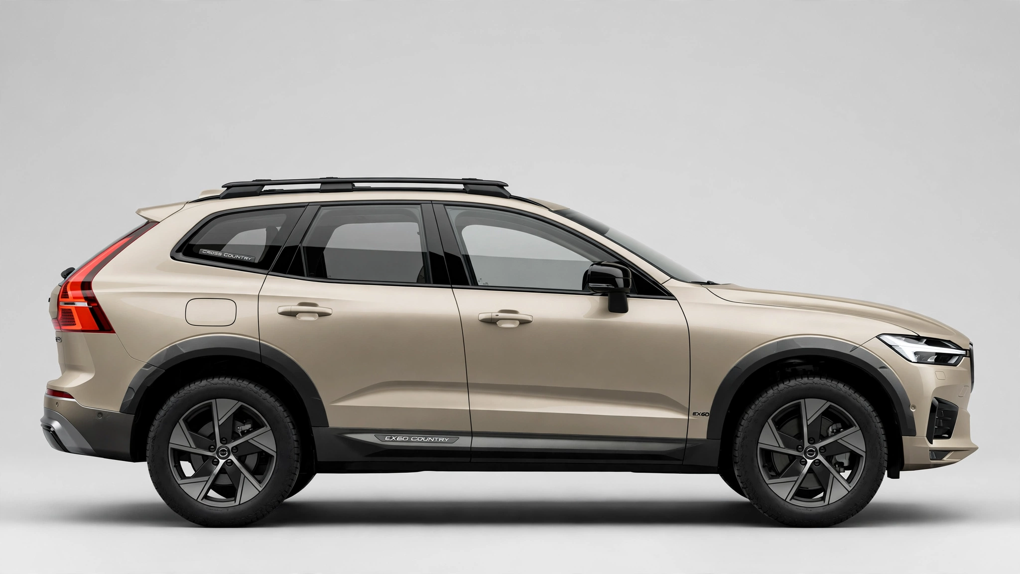 Volvo EX60 Cross Country, vista lateral elevada