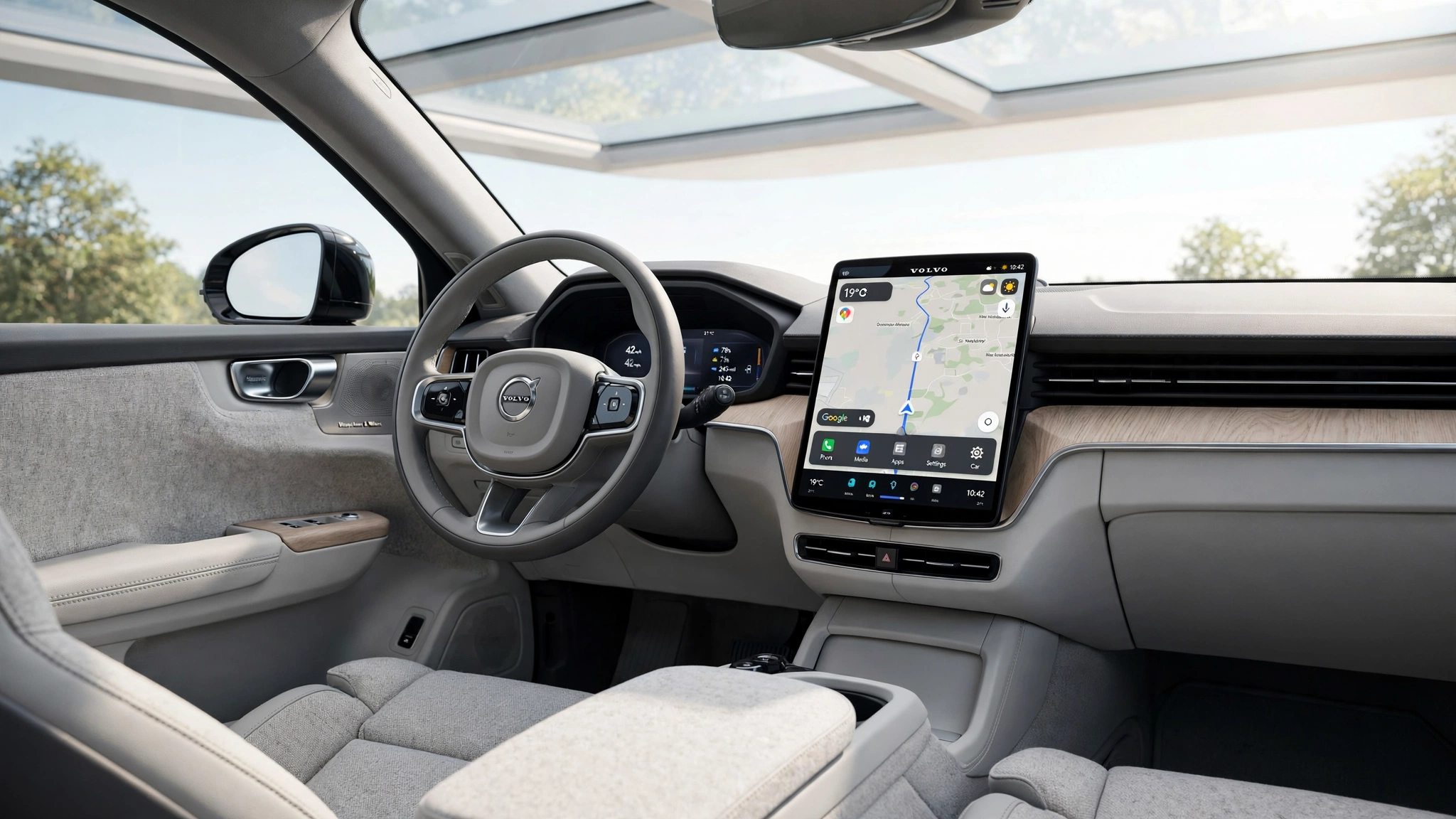 Interior oficial del Volvo EX90
