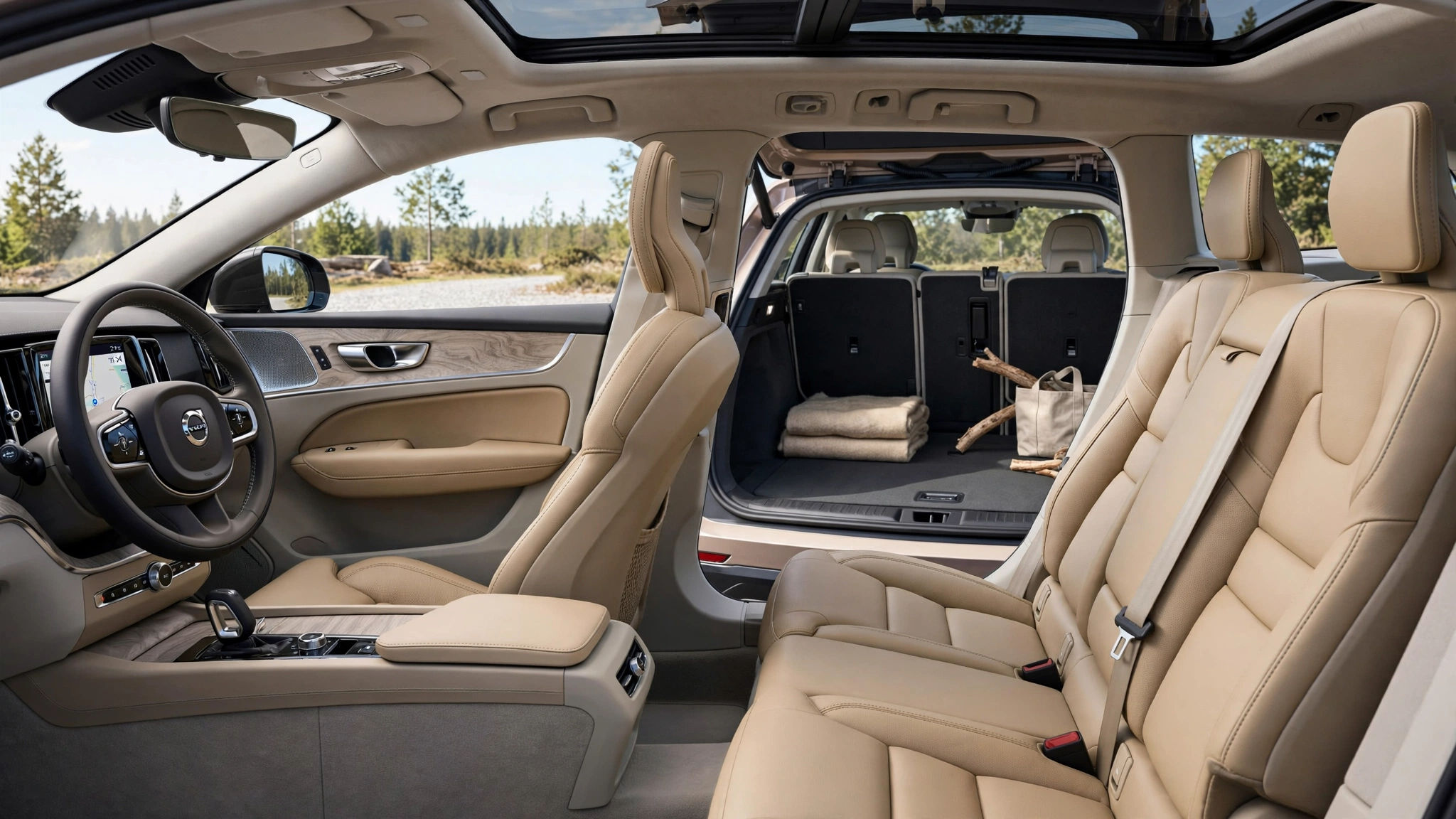 Interior oficial del Volvo V60 B4