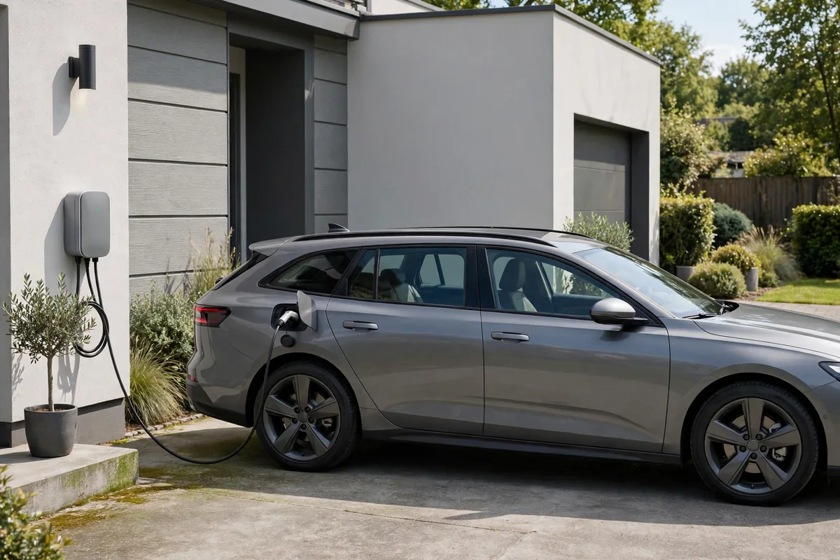 Volvo V60 T8 acelerando en una carretera secundaria
