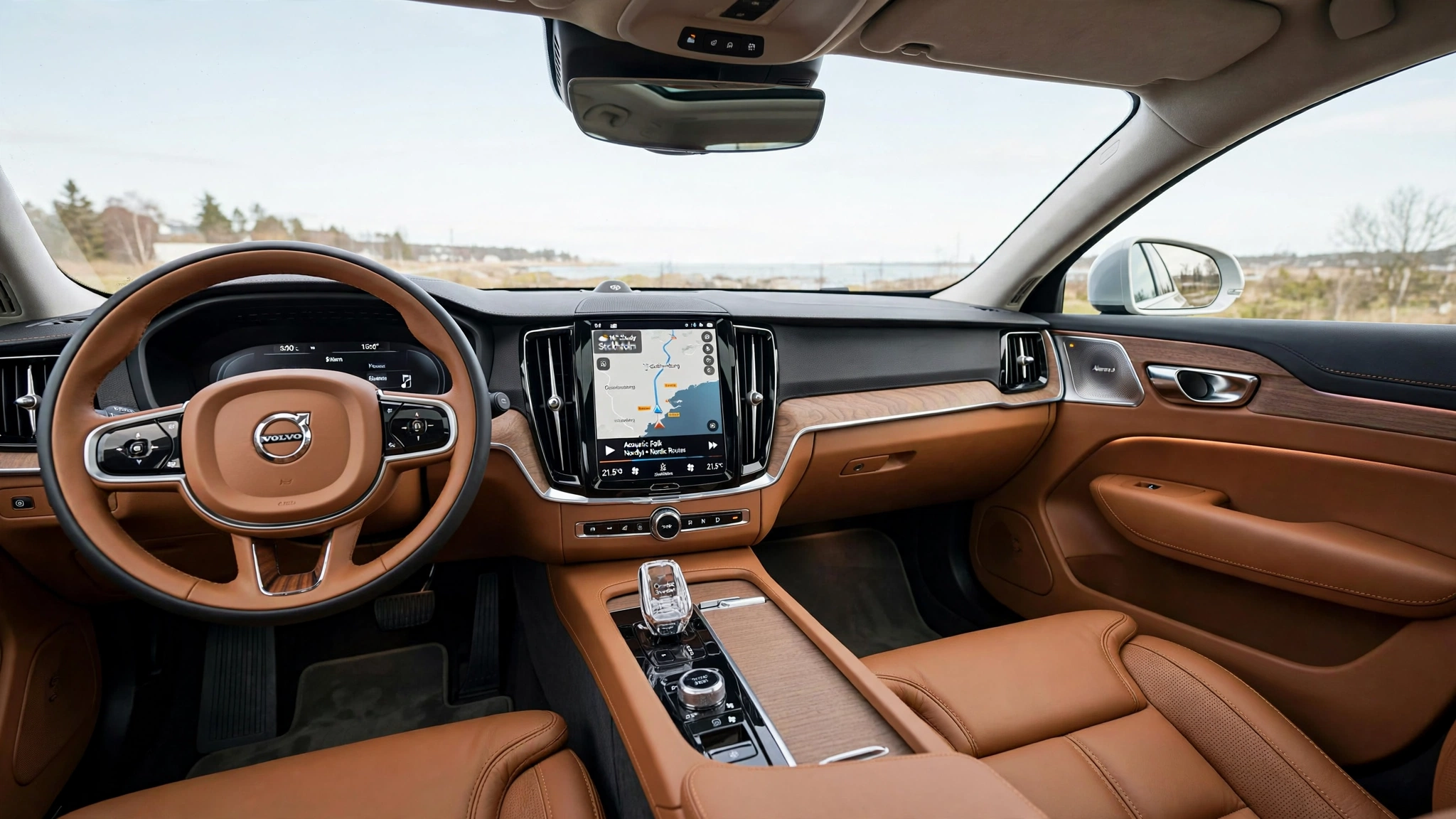 Interior oficial del Volvo V90 T6