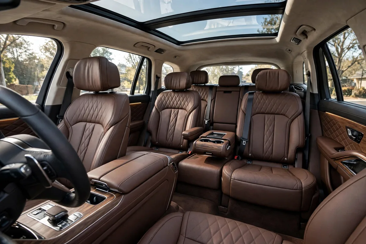 Interior del Volvo XC90 con 7 plazas