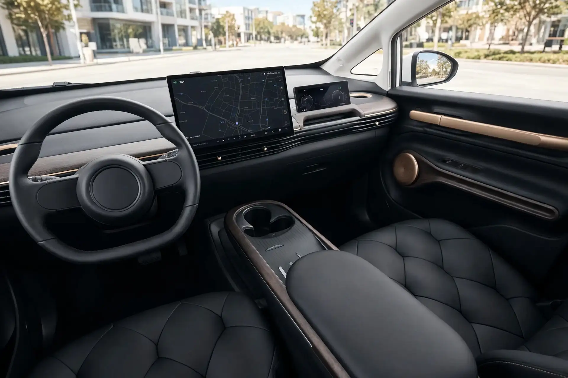 Interior oficial del Wuling Cloud EV