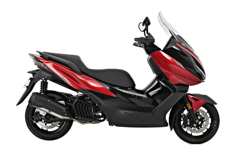 Zontes E125, vista lateral del scooter GT